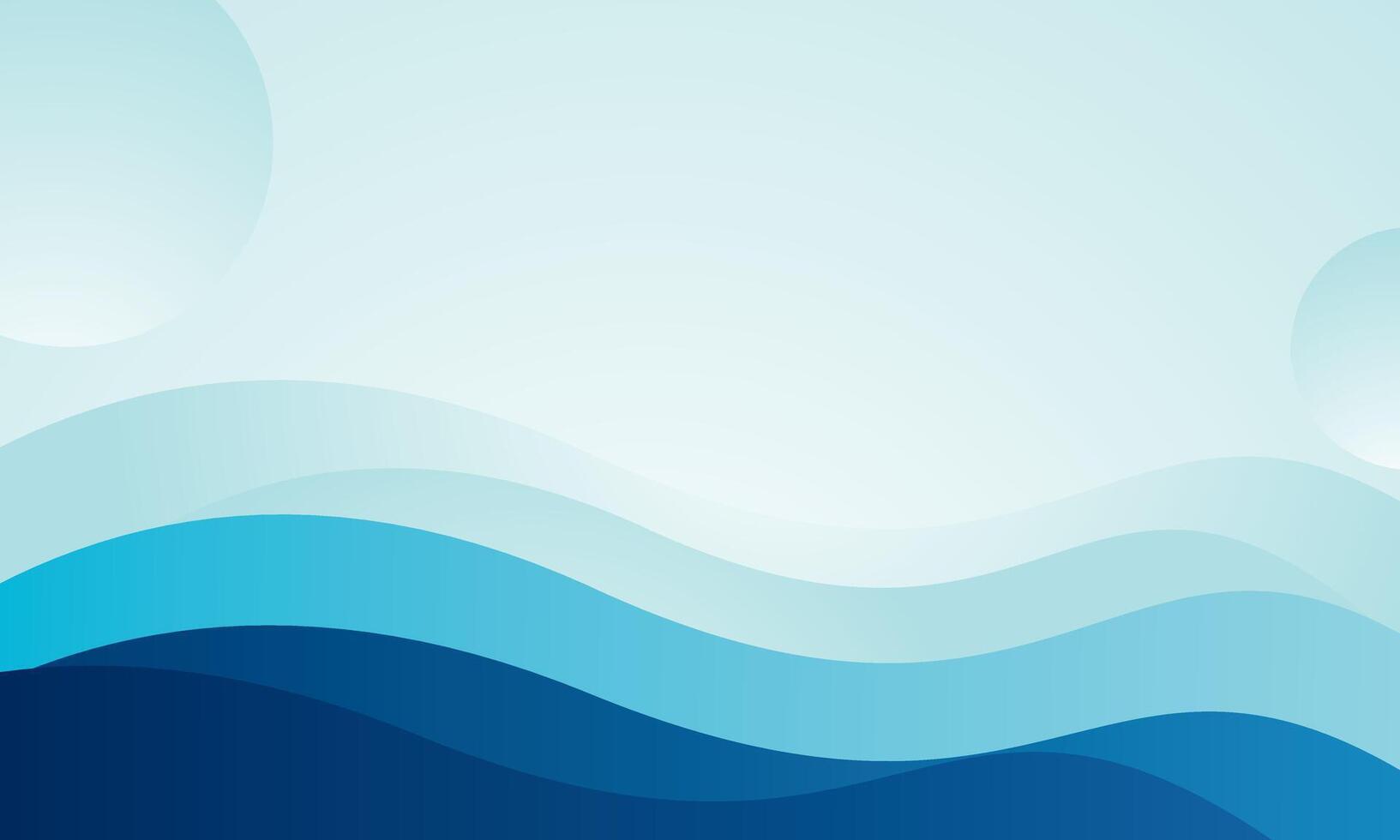 Modern blue gradient wave Abstract background vector