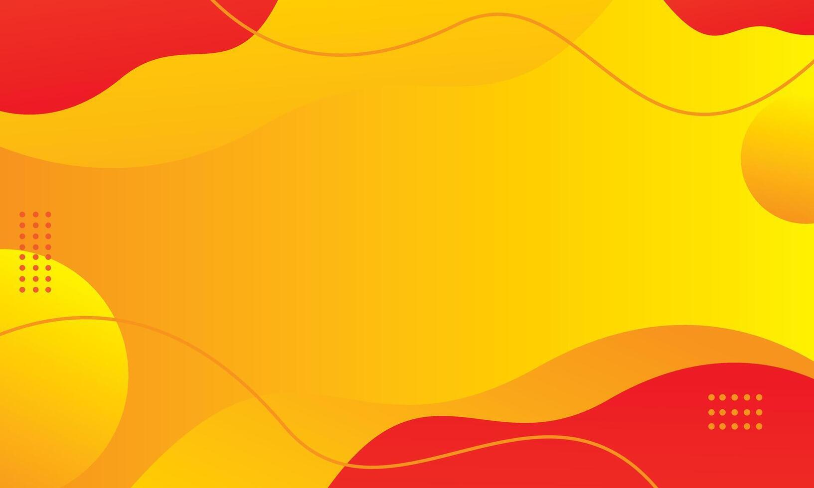 Red orange wave abstract background vector