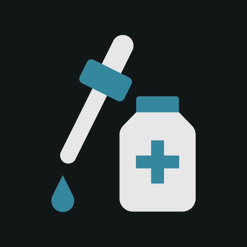 Dropping bottle icon in vibrant color, designed to catch attention and stand out with a focus on dynamic motion vector