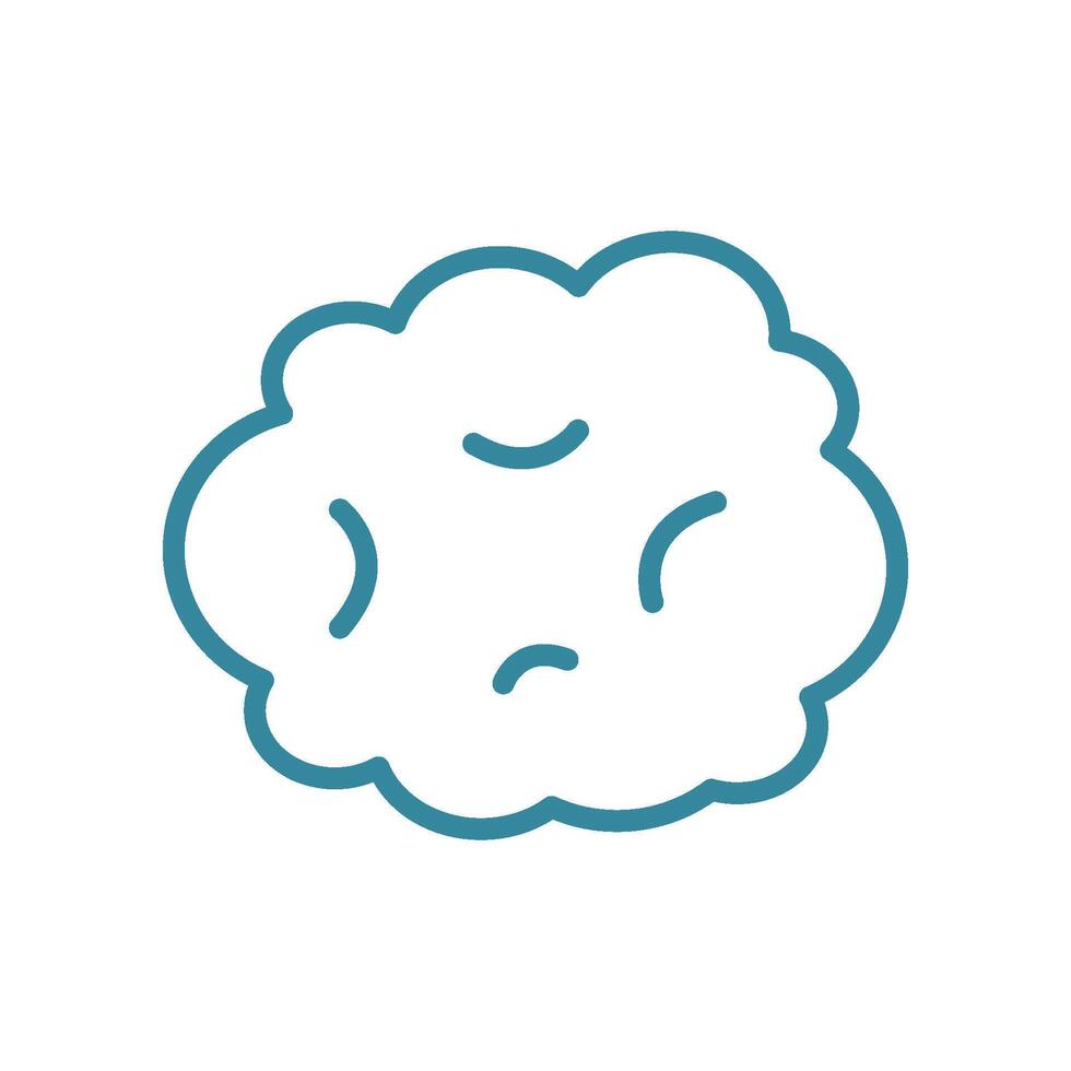 Cotton wall icon designed with a cross-section effect, showcasing cotton fibers in detail vector