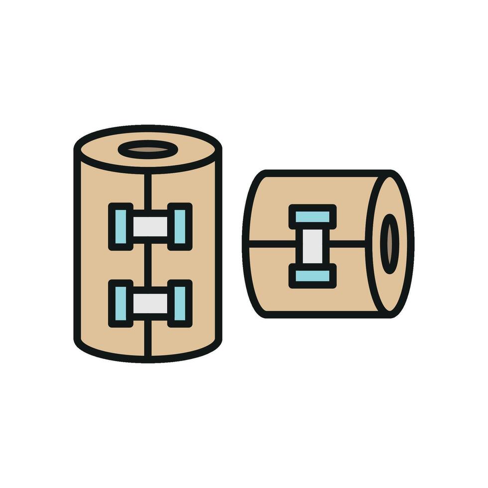 Compression bandage icon in a high-detail style, suitable for premium graphic assets vector