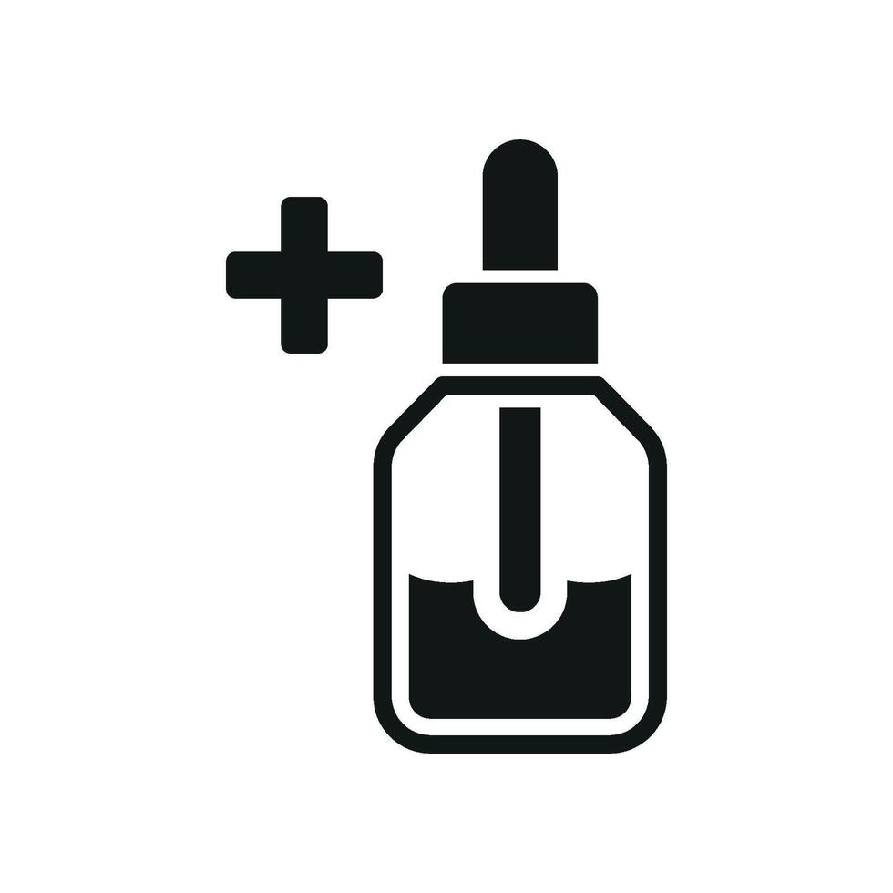 Dropping bottle icon with a playful tilt, giving it a lively feel, suitable for casual applications or labels vector