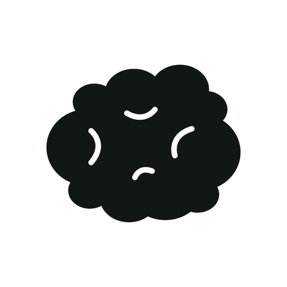 Cotton wall icon with a monochrome theme, great for simple yet effective branding vector