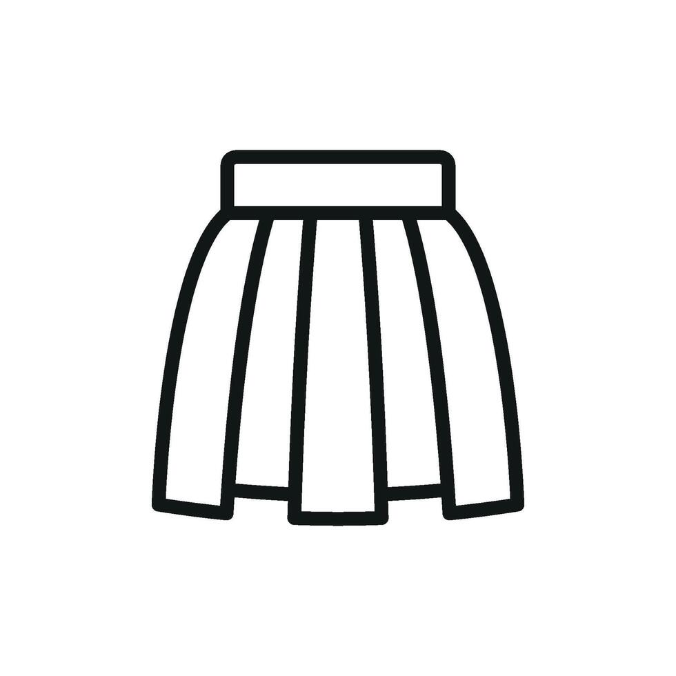 Skirt clothing icon a detailed, stylish design ideal for digital shops and fashion retail websites focusing on clothing vector