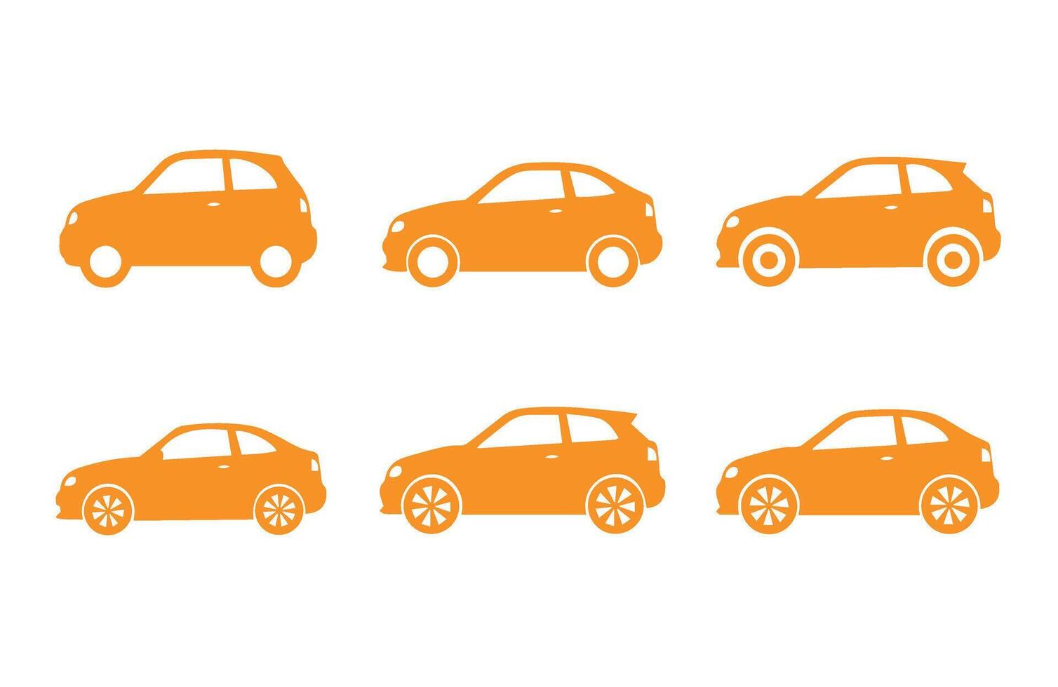 Modern car design set for stylish vehicle branding and creative automotive art vector