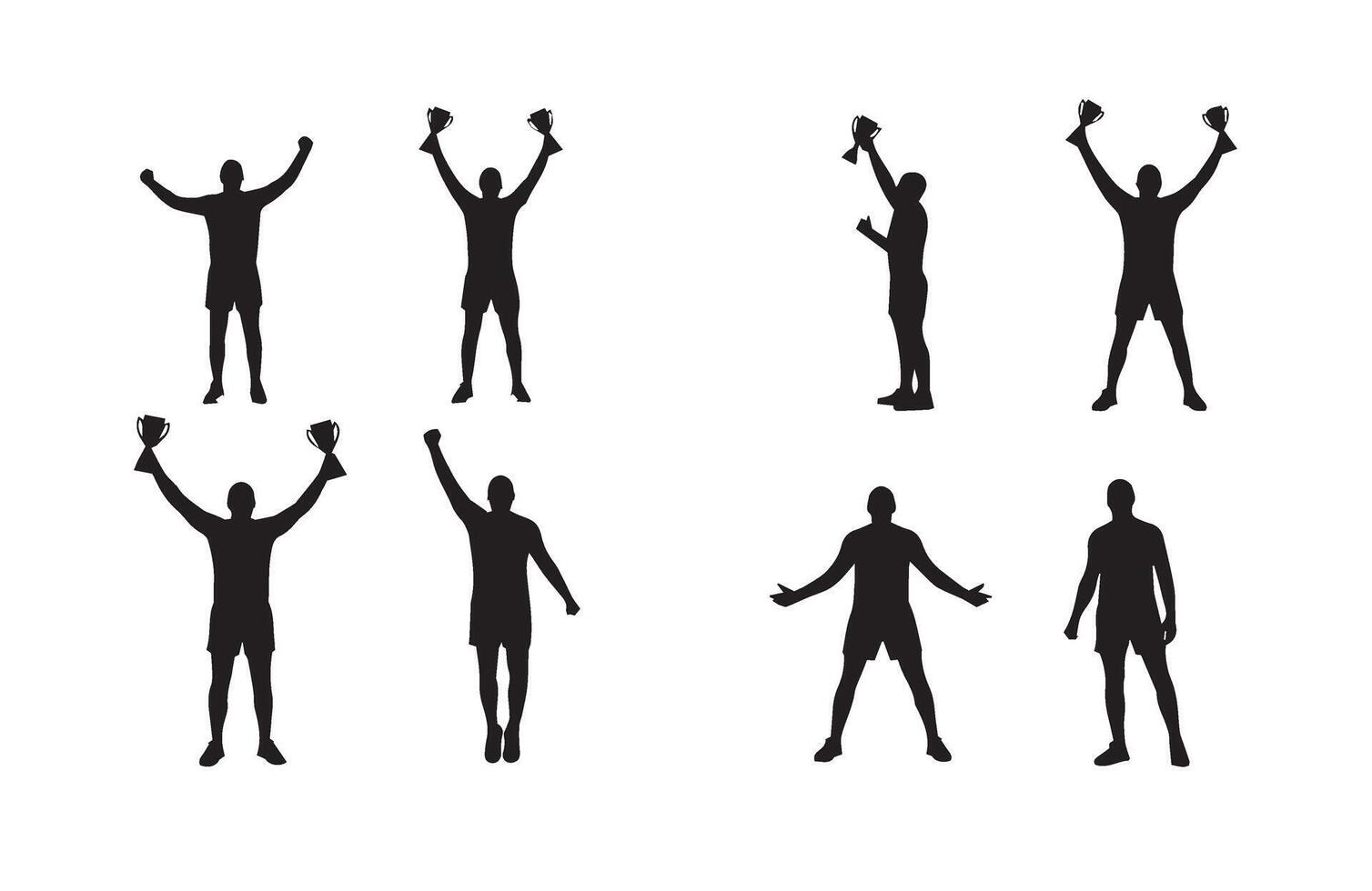 Business Success Champion Cup Silhouette vector