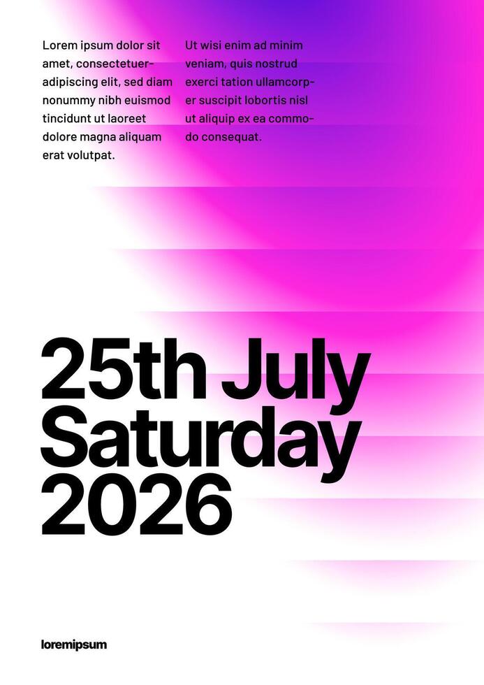 Simple corporate layout template for events, companies or any business related. Poster design with fluted glass effect. Design with geometric shape for flyer, poster, cover, brochure or banner. vector