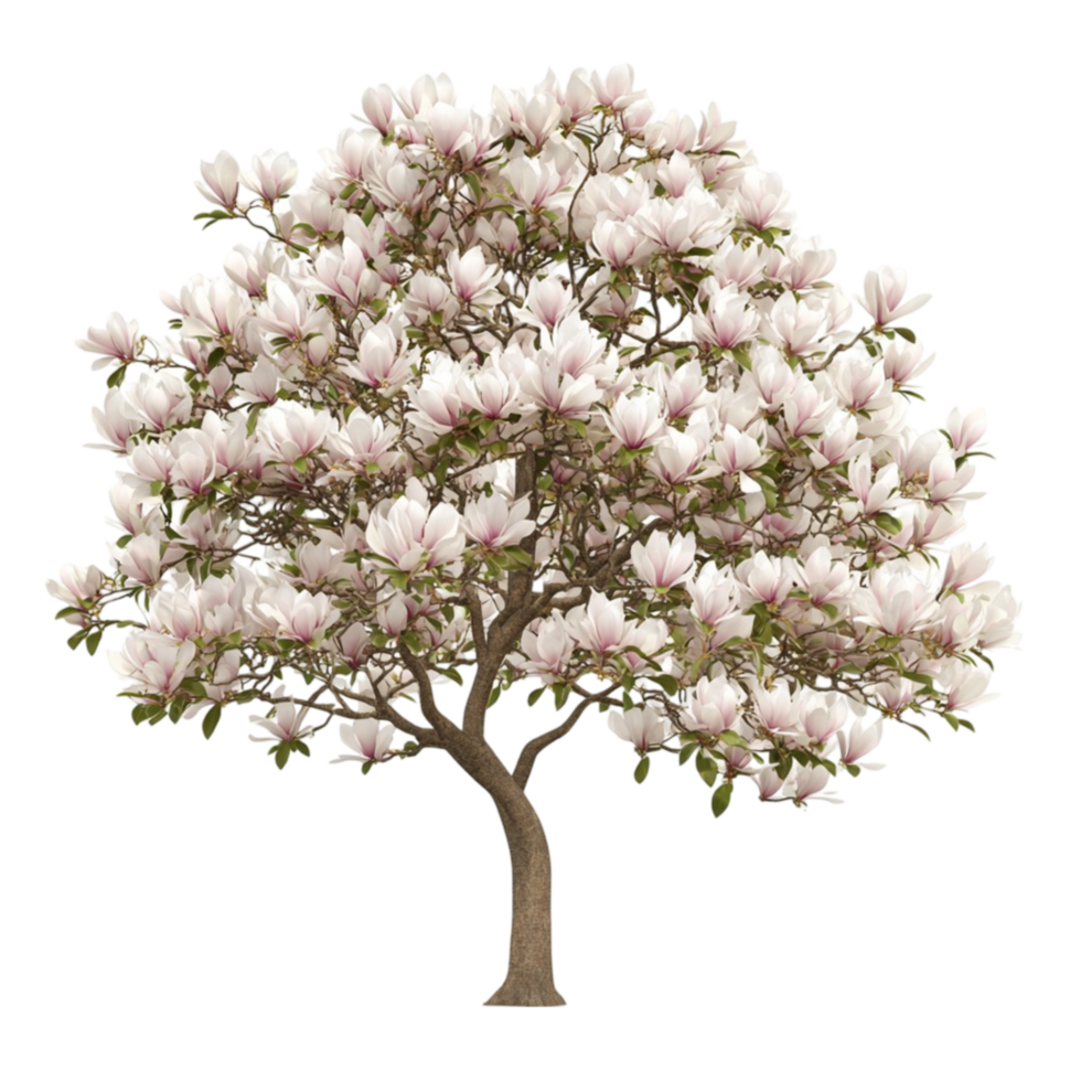 Beautiful Magnolia on Transparent Background png