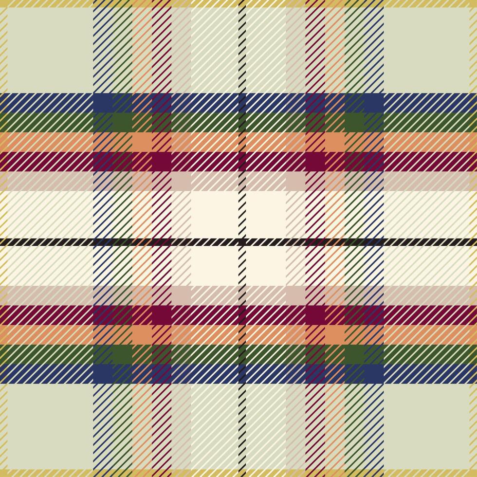light yellow multicolore plaid buffalo checkered seamless pattern for fabric vector