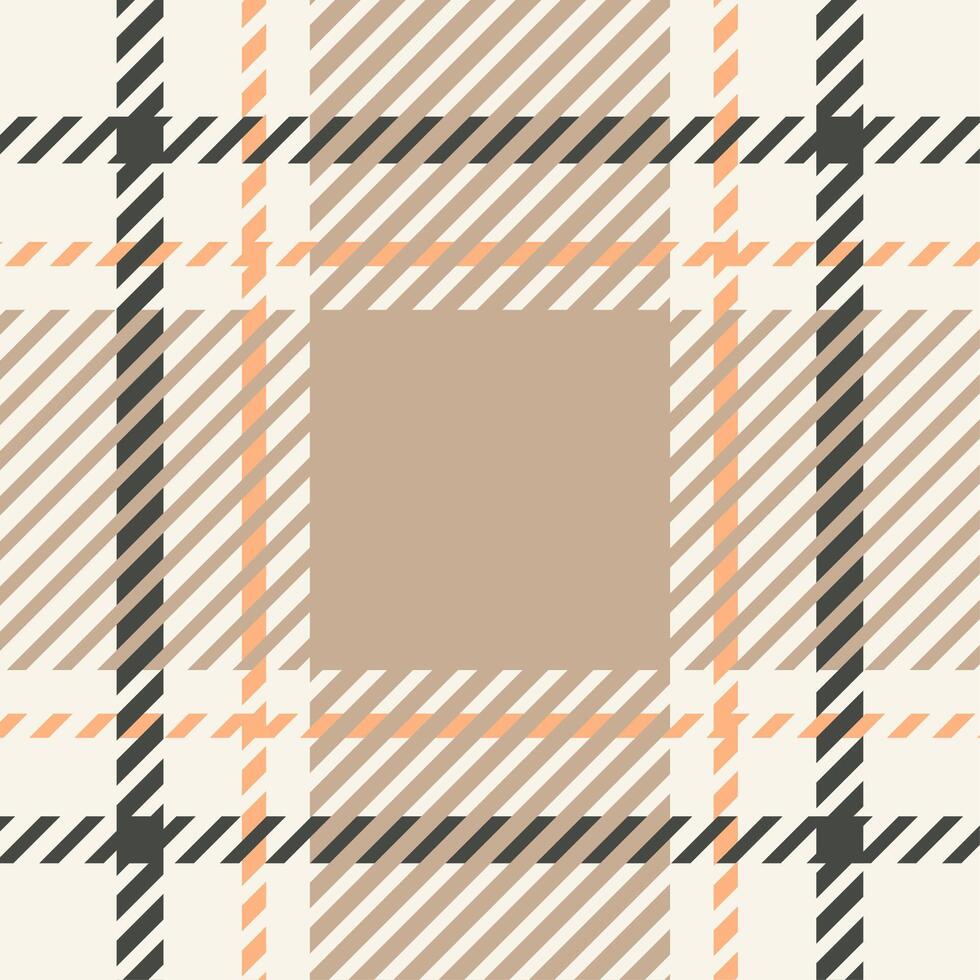 cream beige color plaid checkered seamless pattern for fabric vector