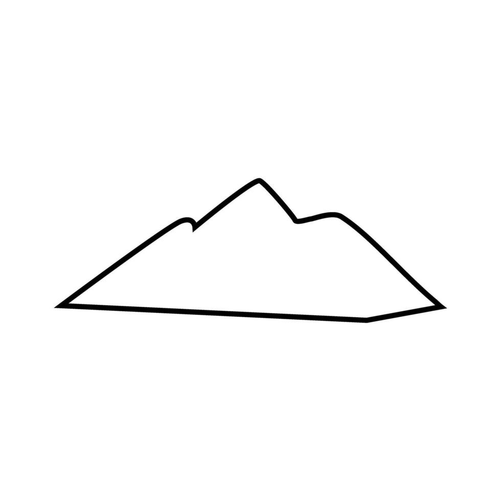 Mountain icon. Mountain icon on white background. Mountain icon vector