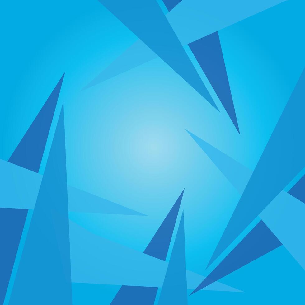 Modern abstract geometric blue horizontal background. Futuristic, High Tech blue background. vector