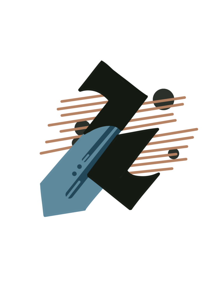 Modern shape element png