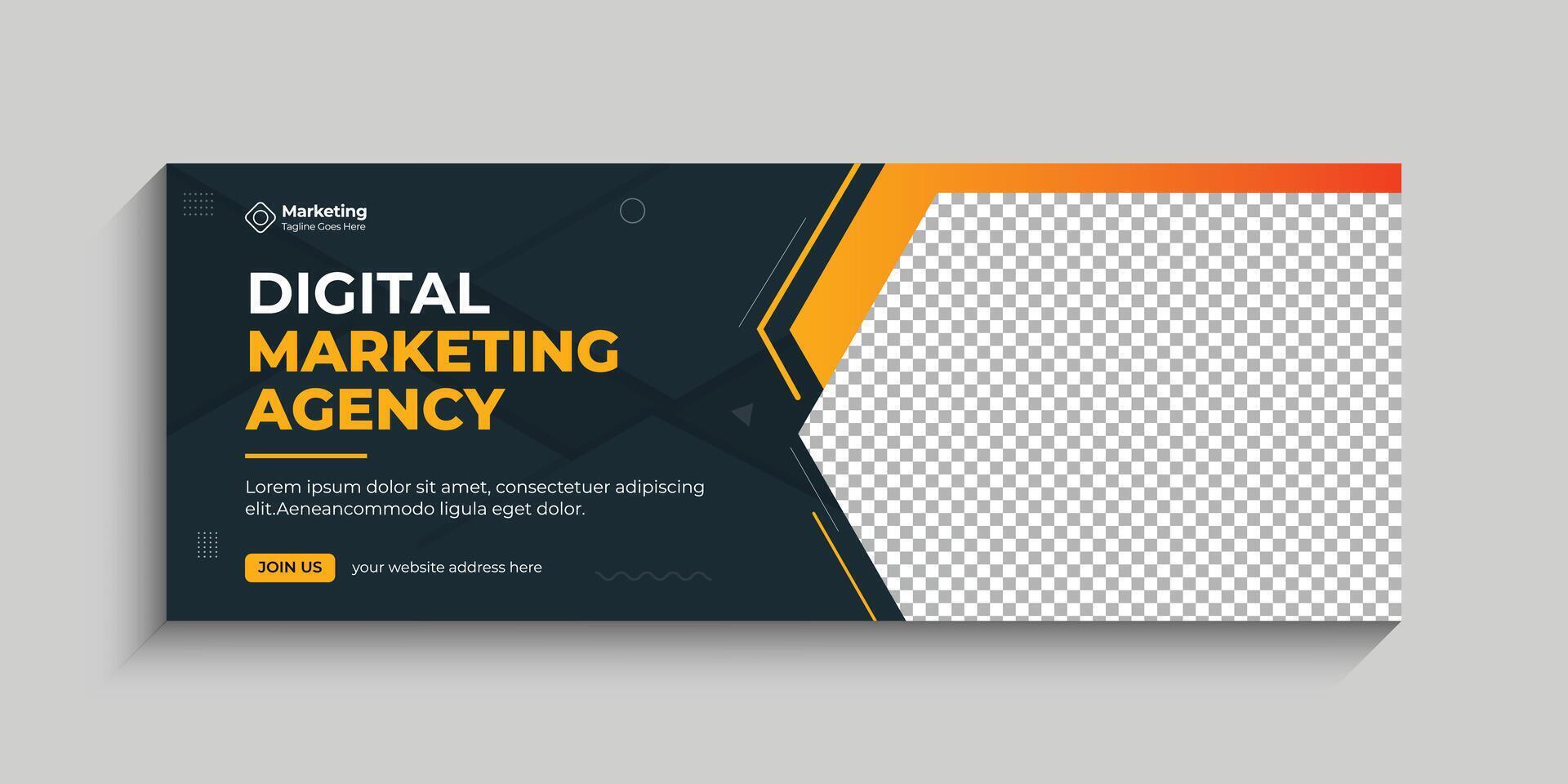 Corporate business social media timeline cover design template. Social media post, web banner ads and advertising design template. vector