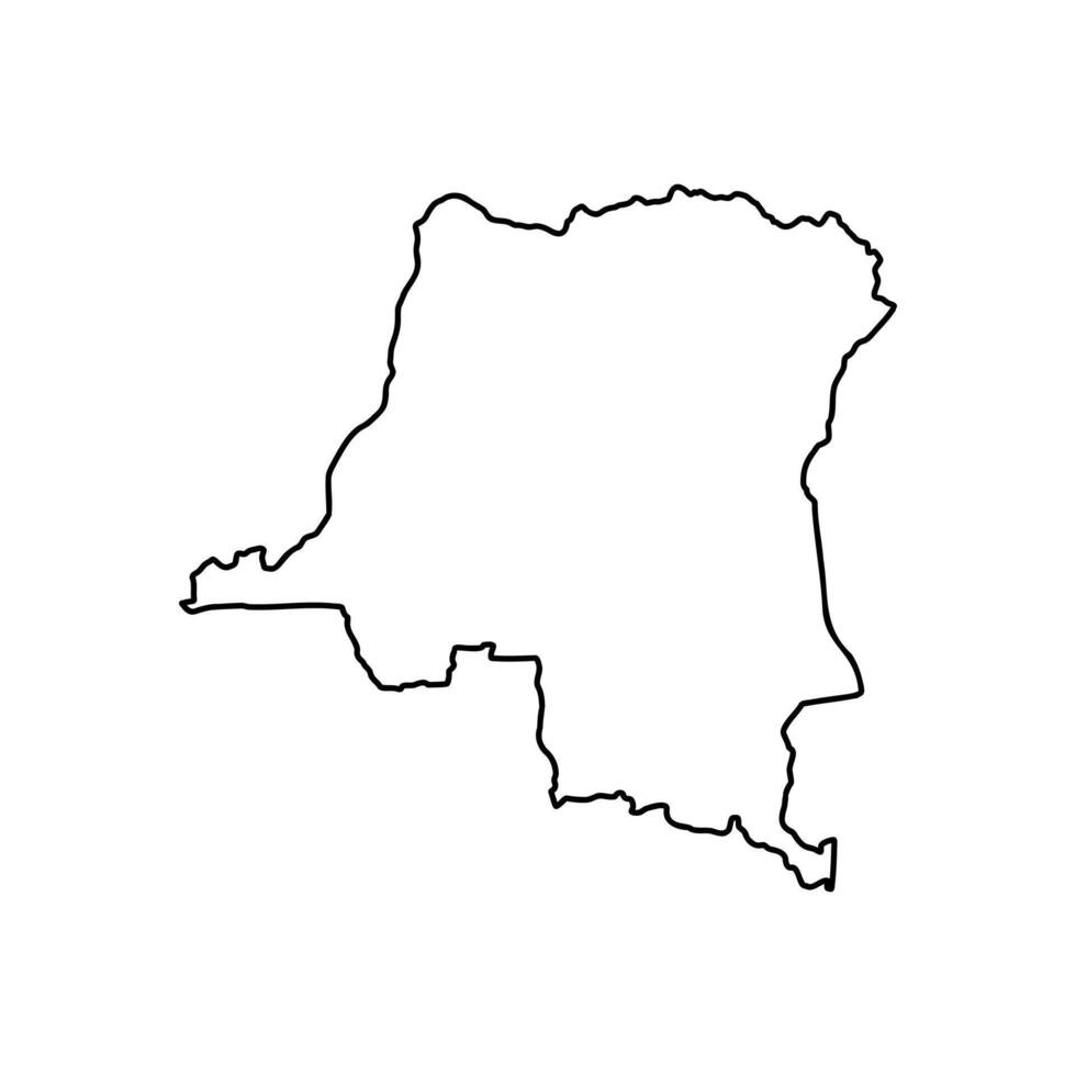a simple outline of the country of guinea vector