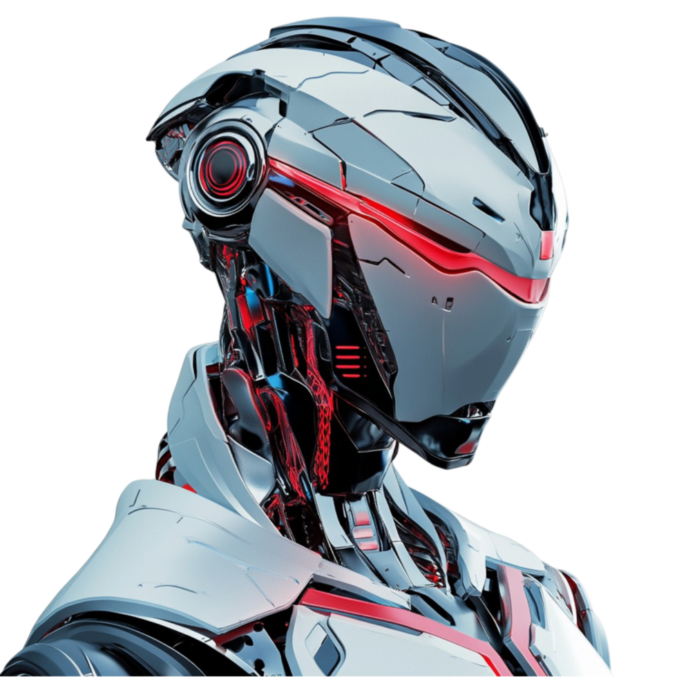 Futuristic Robot with Sleek Design png