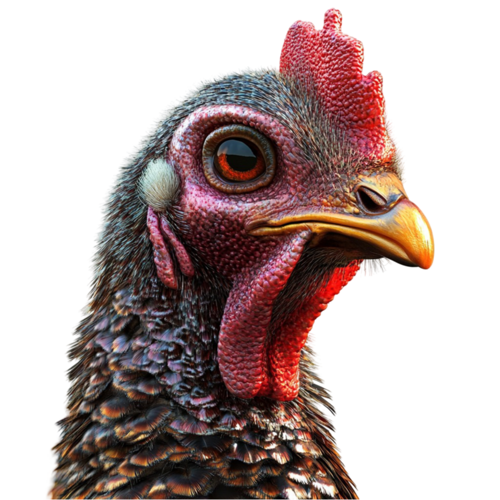 Detailed Chicken Head png