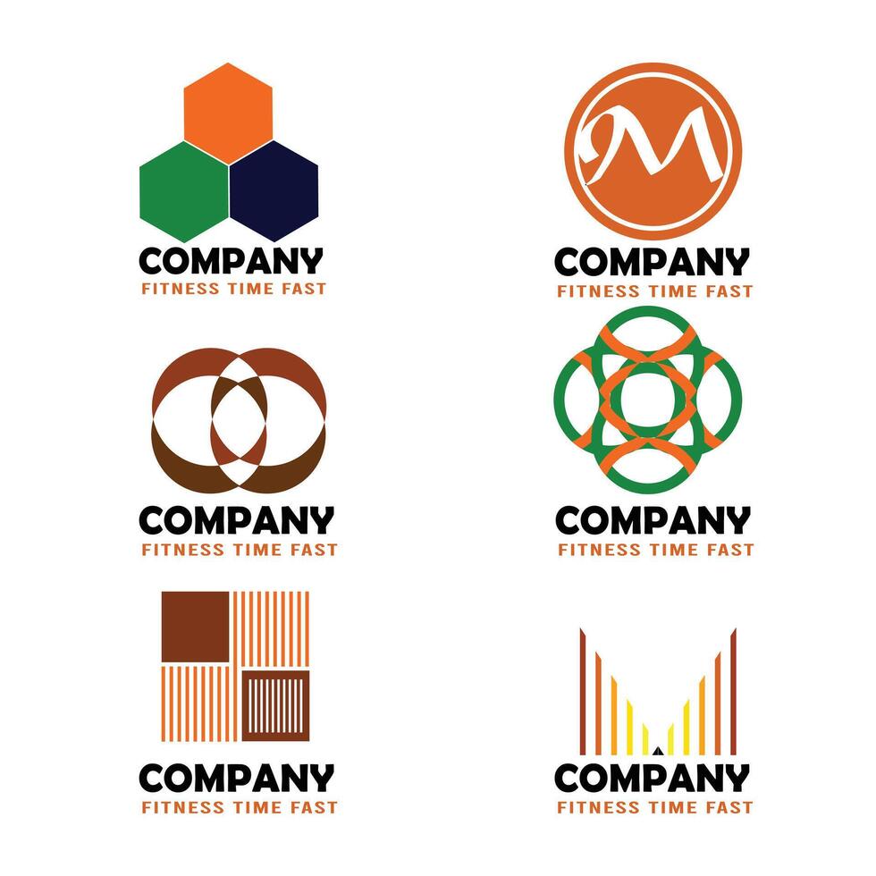 Modern Minimalist Creative Designs for Branding set icon logos badge vector