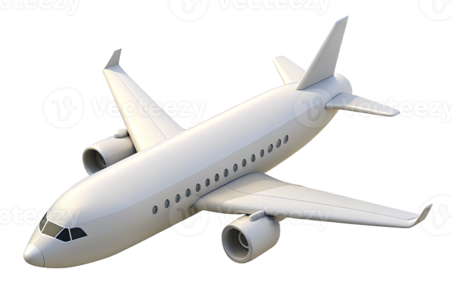 white plane isolated png