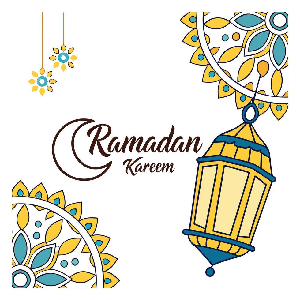 Ramadan Mubarak, Faith, Fasting and Reflection vector