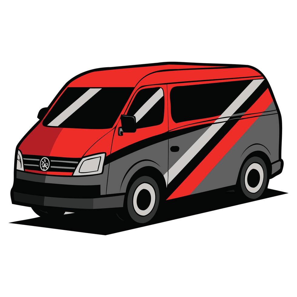 Stylish Van Design vector