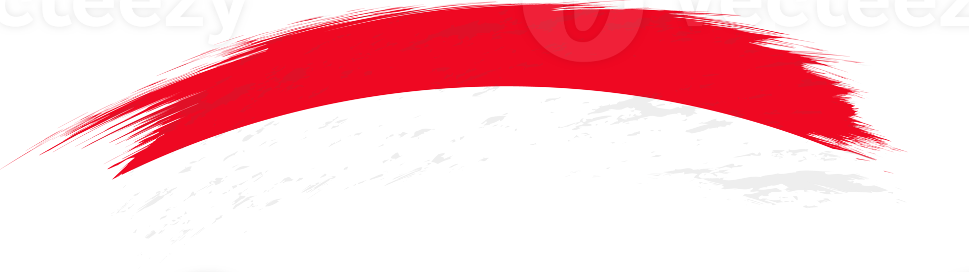 Flag of Monaco in rounded brush stroke. png