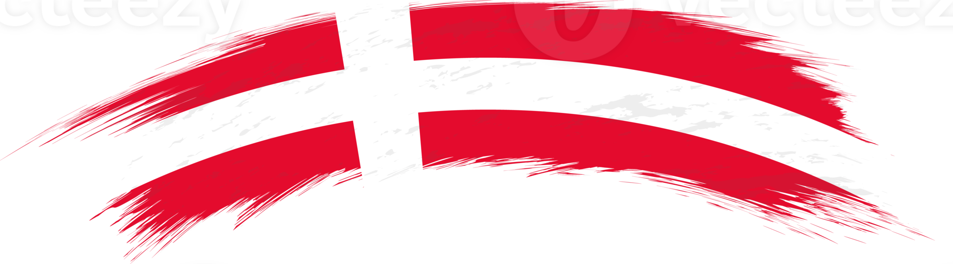 Flag of Denmark in rounded brush stroke. png