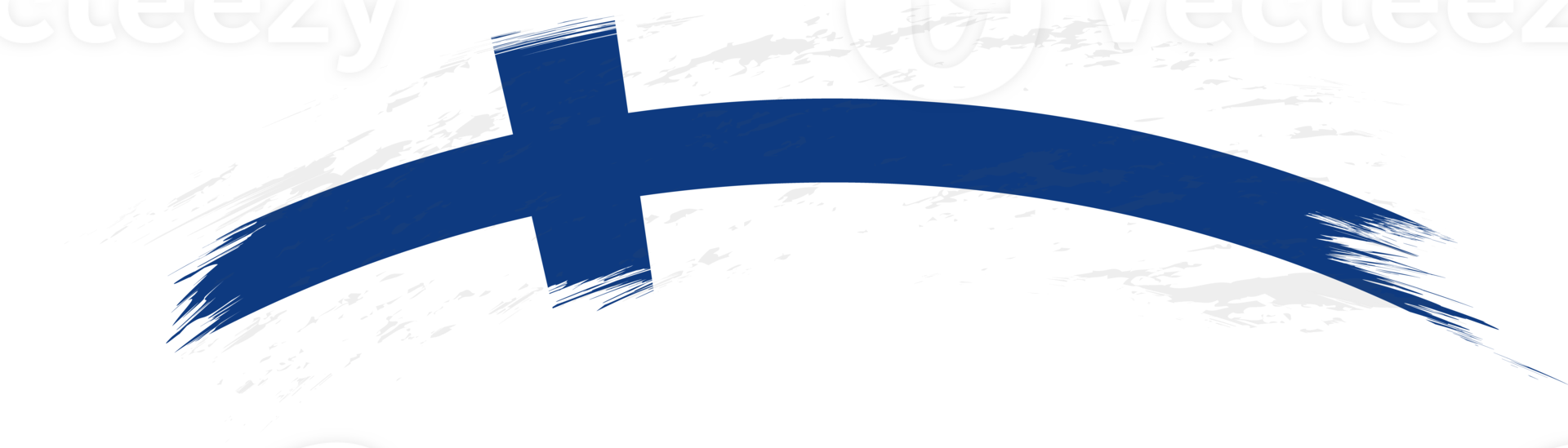 Flag of Finland in rounded brush stroke. png