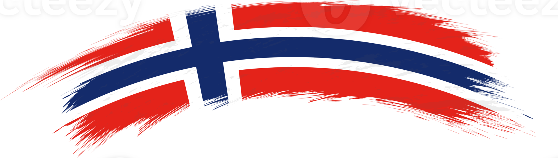 Flag of Norway in rounded brush stroke. png