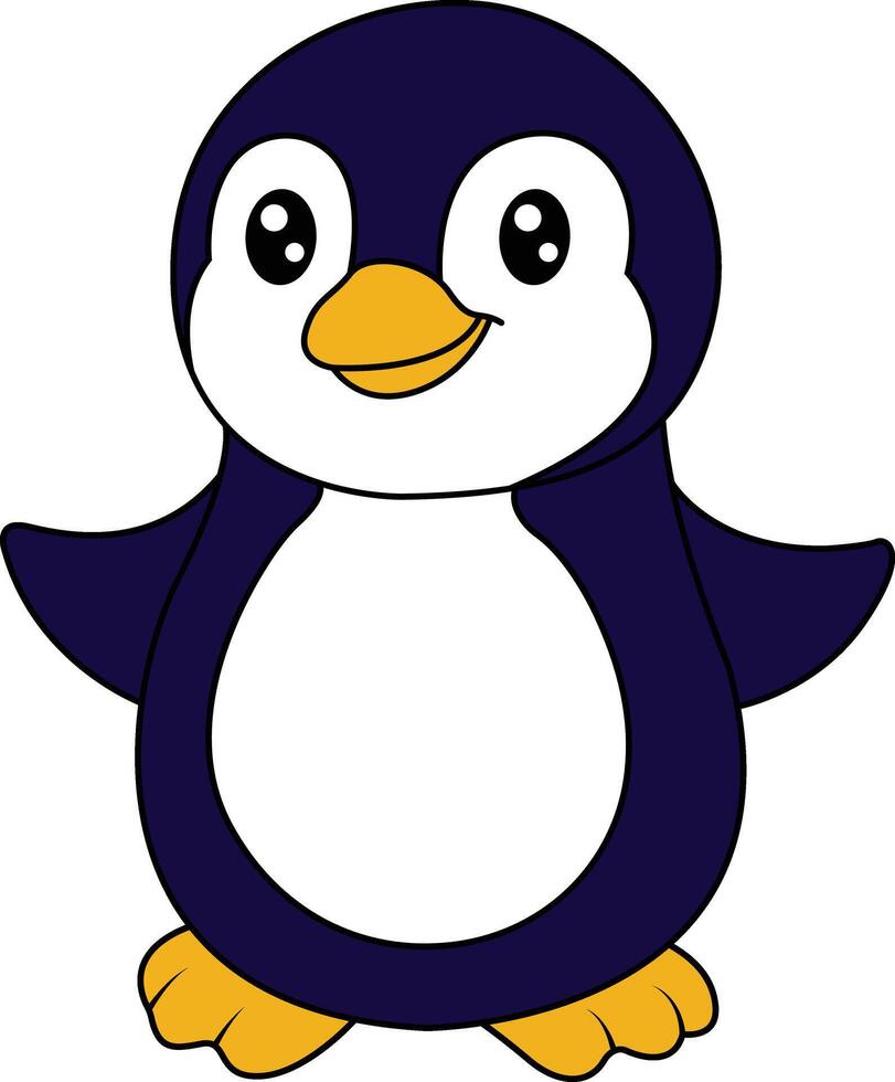 Funny Penguin Clipart vector