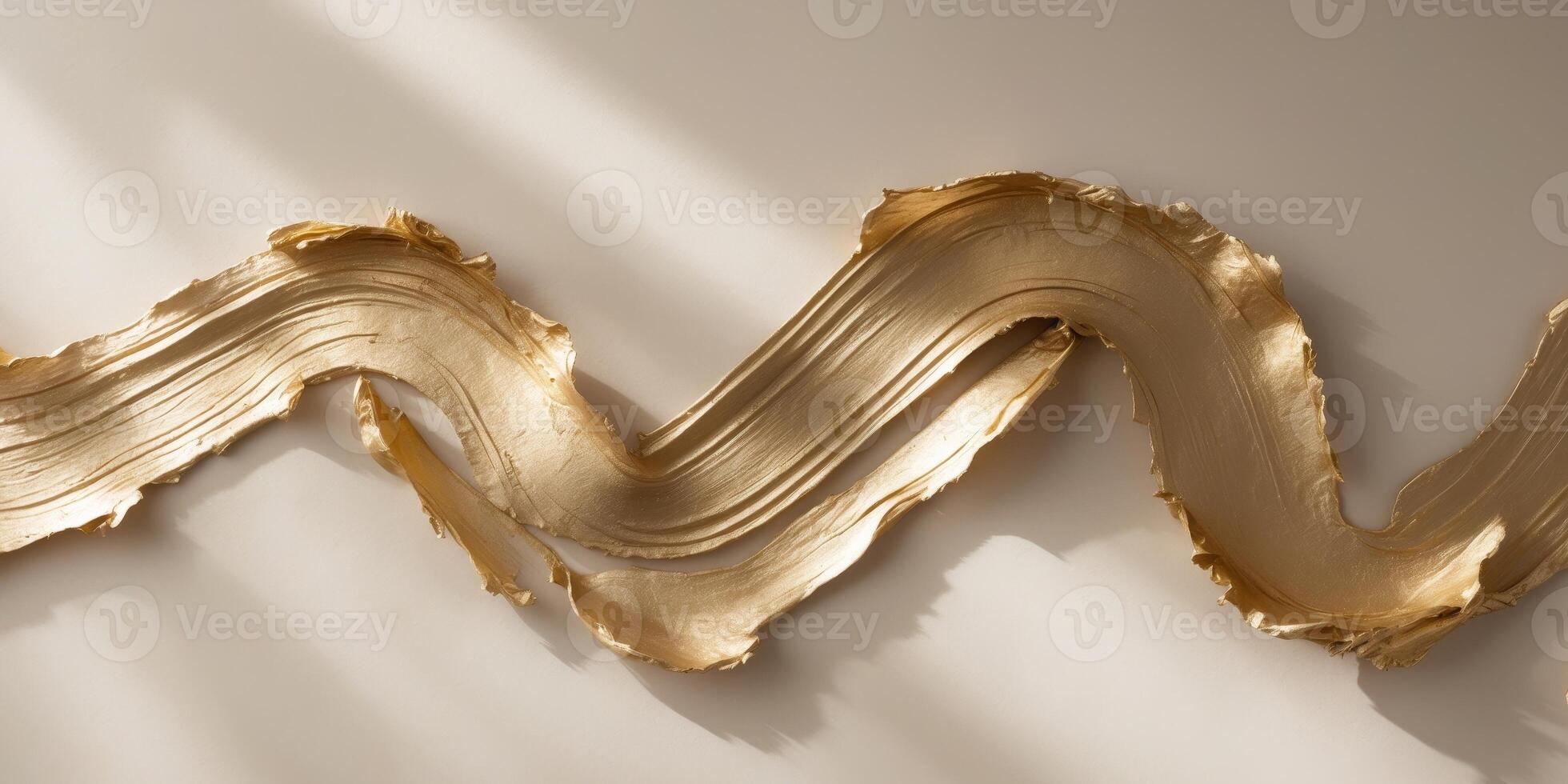 Elegant Abstract Background with Textured Gold Brush Strokes and Soft Diffused Lighting photo