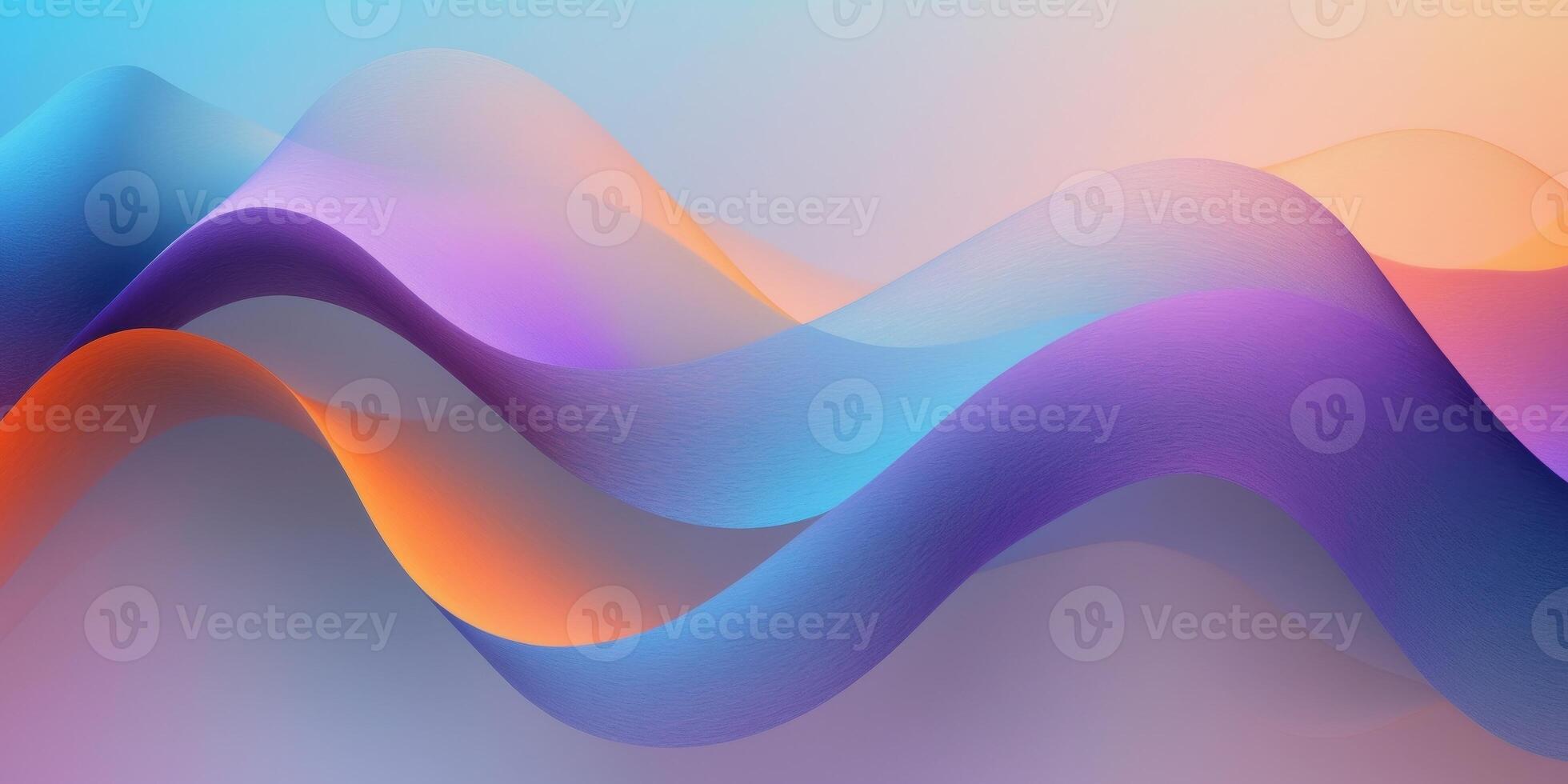 Gradient Color Wave Texture Background with Blue Purple Orange Glowing Colors and Dark Noise Abstract Design photo