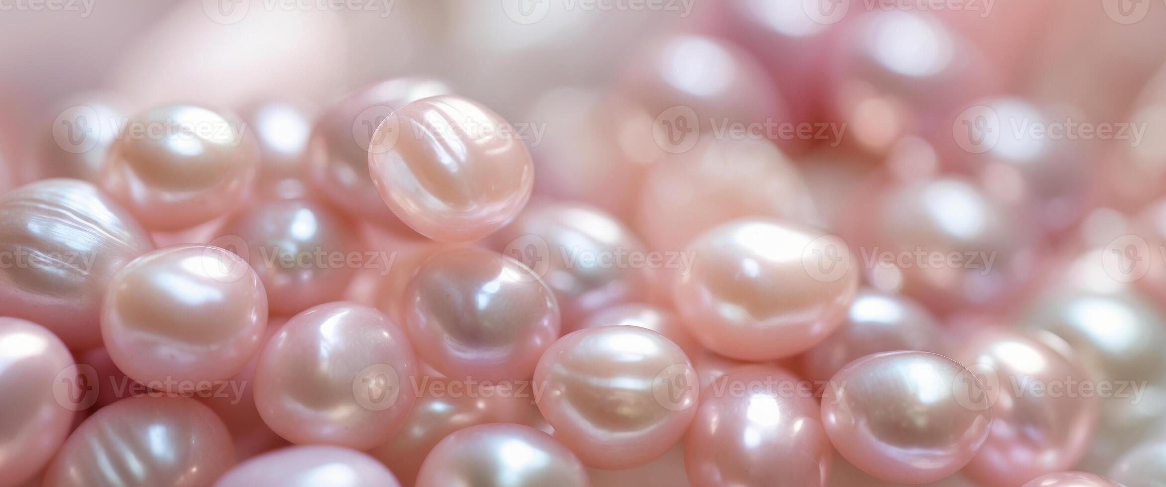 Lustrous Pink Freshwater Pearls Close up Macro Texture Jewelry Making Beads photo
