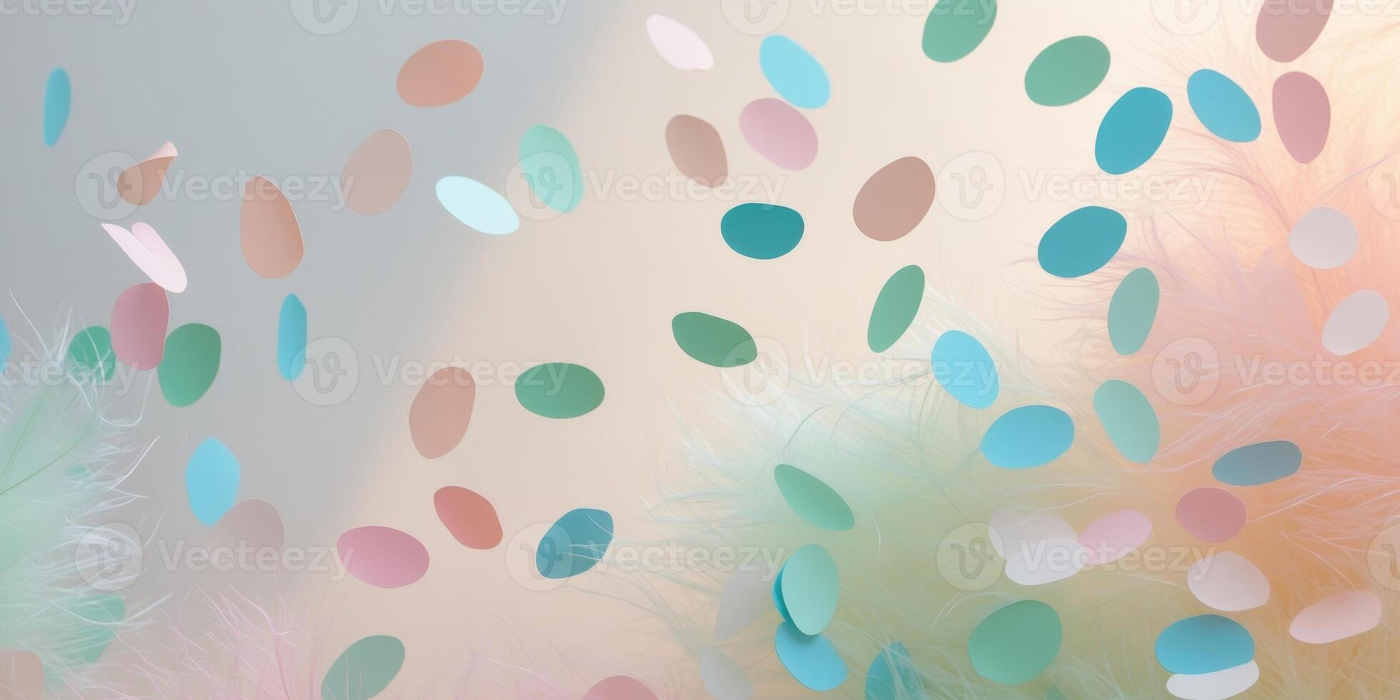 Colorful Confetti Background with Soft Pastel Gradient Design photo