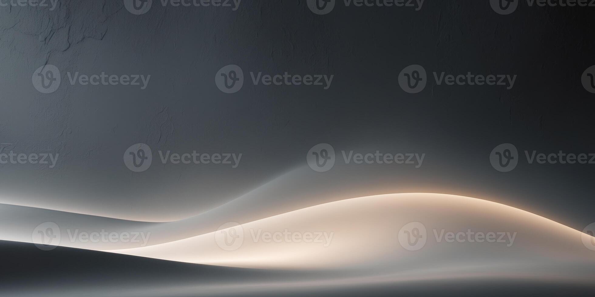 Black and Grey Glowing Abstract Gradient Minimal Design with Soft Lighting and Textured Background photo