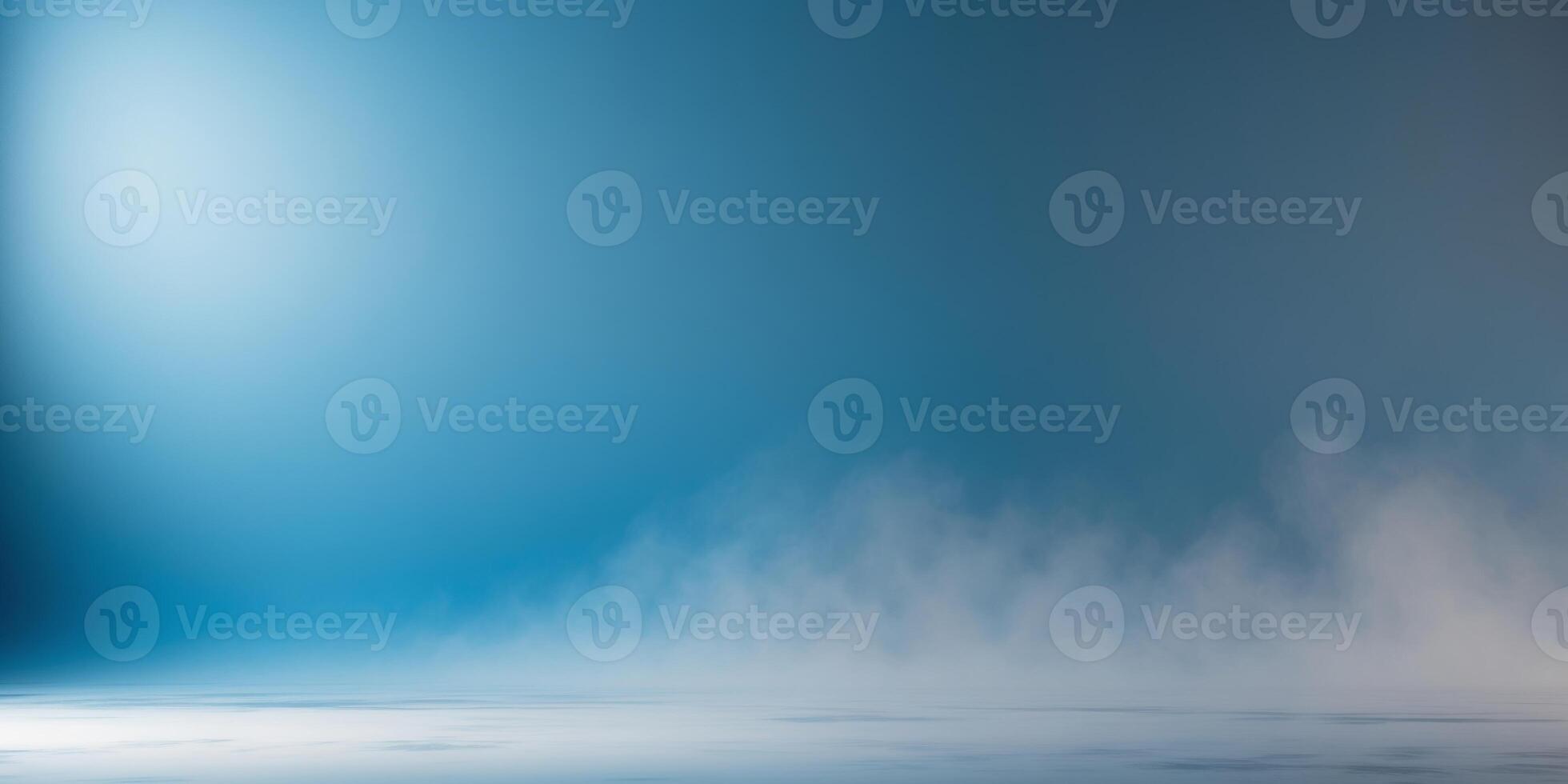 Stunning abstract blue background with blurred floor perfect for creative product display in a modern setting photo