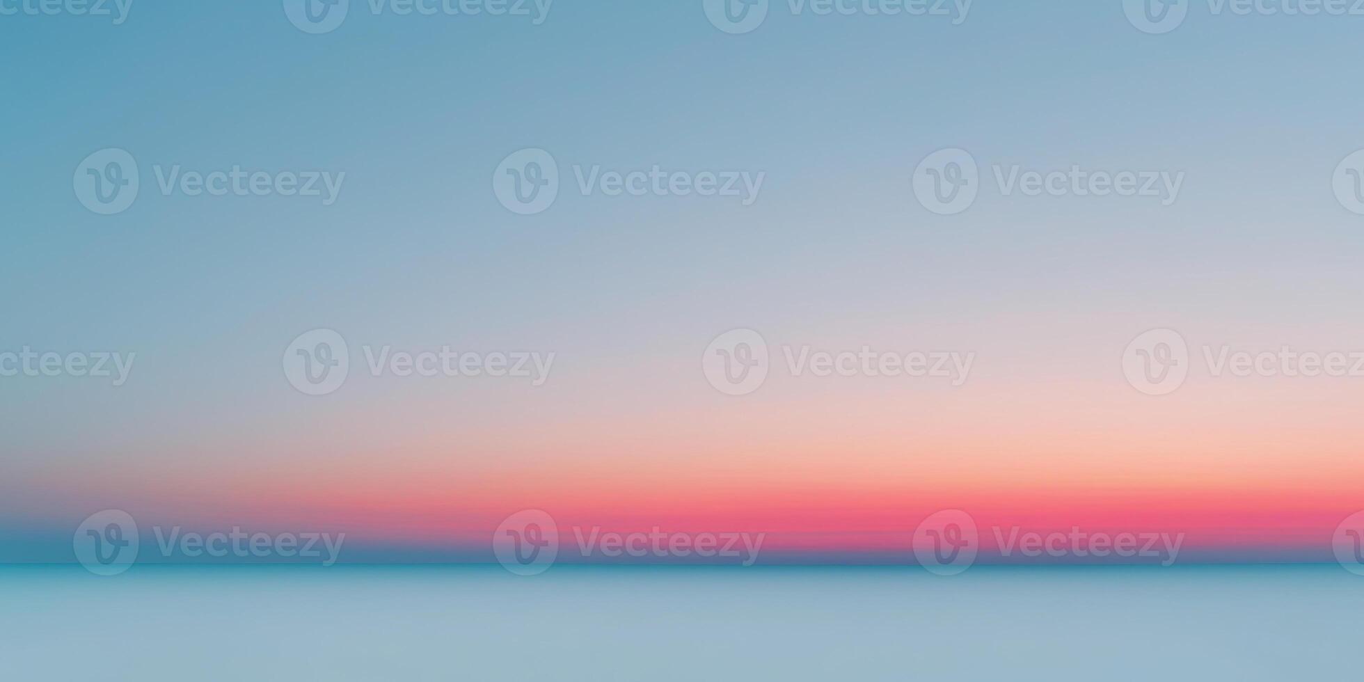 Gradient sky with soft transition from blue to red. photo