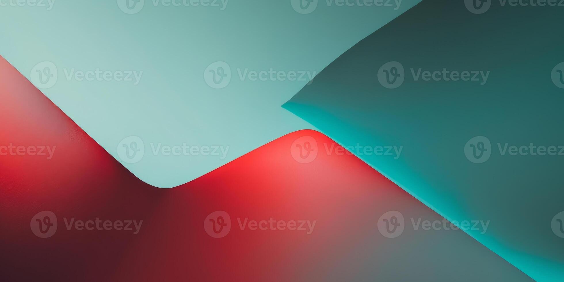Gradient abstract blend of red and teal tones. photo