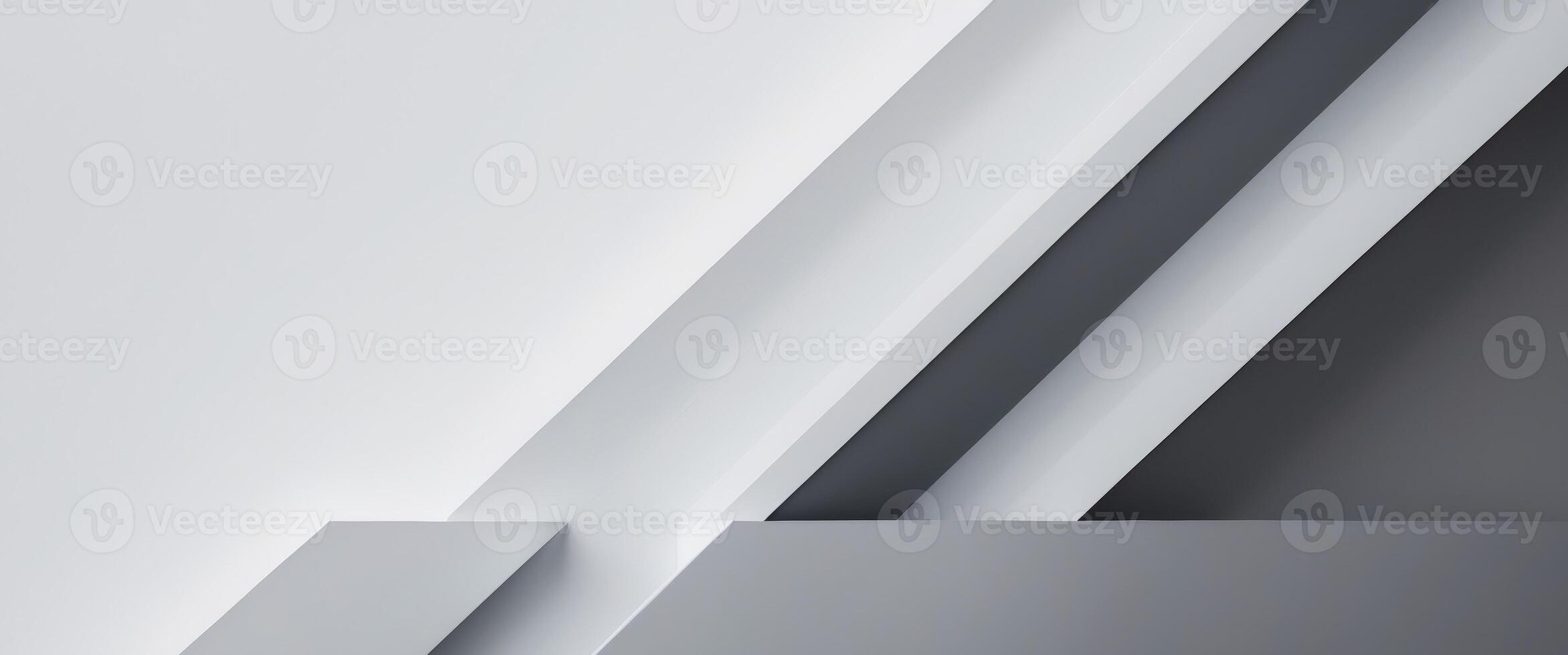 Abstract white and gray color modern design stripes photo