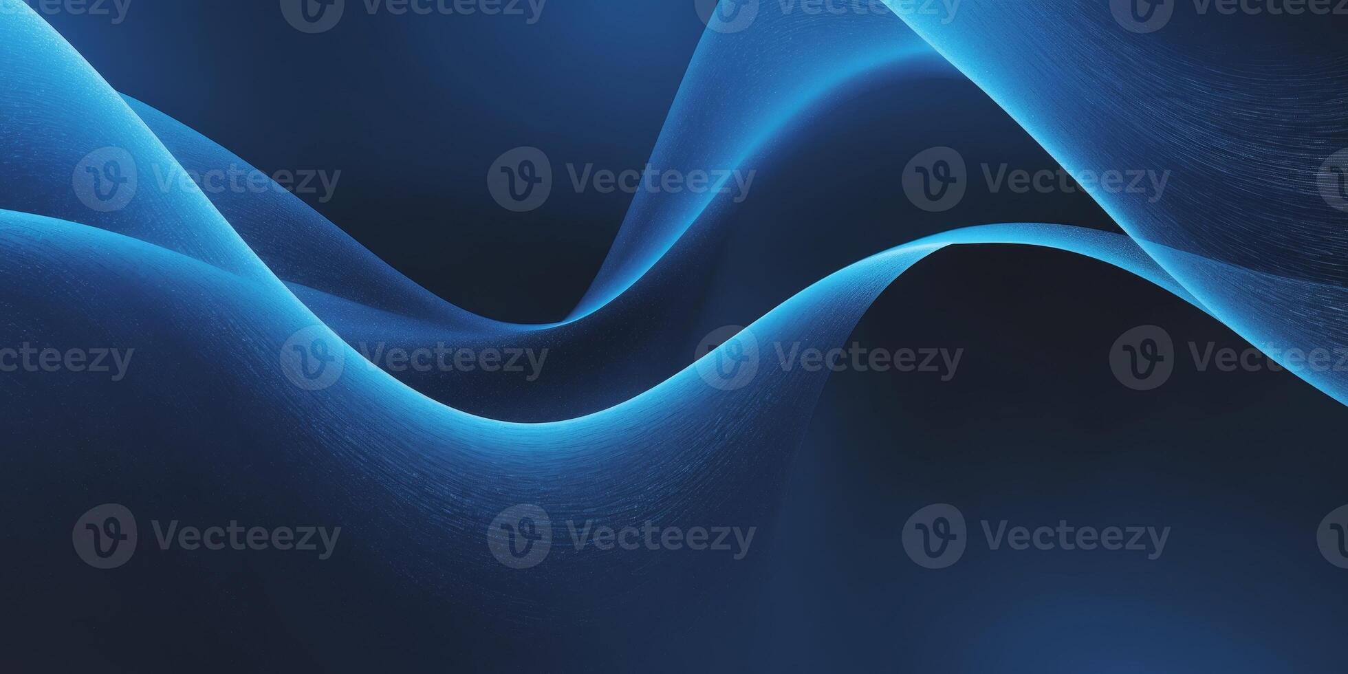 Dark Glowing Abstract Blue Gradient Background with Minimal Noise Texture and Smooth Flow for Dynamic Poster and Wallpaper Design photo