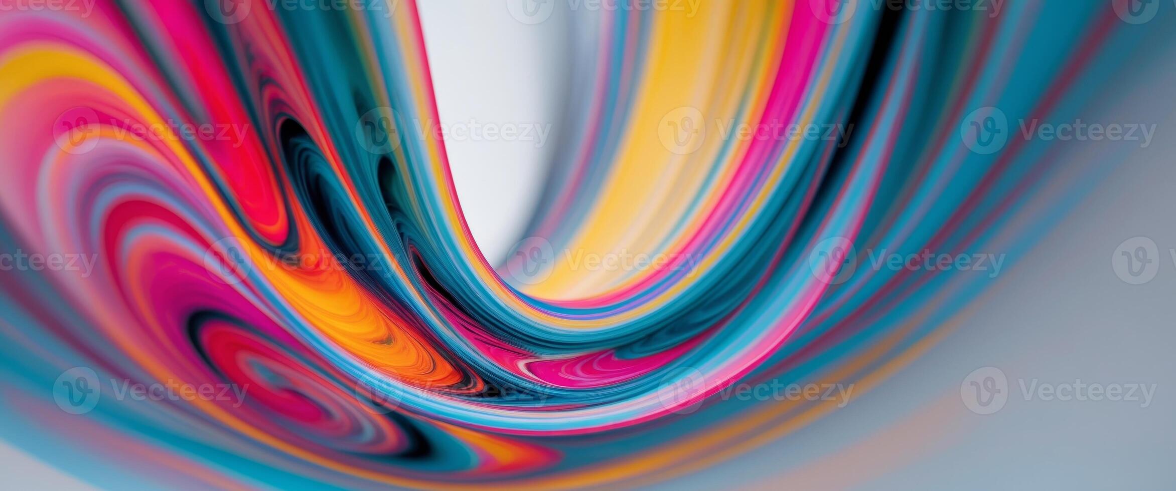 a close up of a colorful abstract background with a curved design. photo