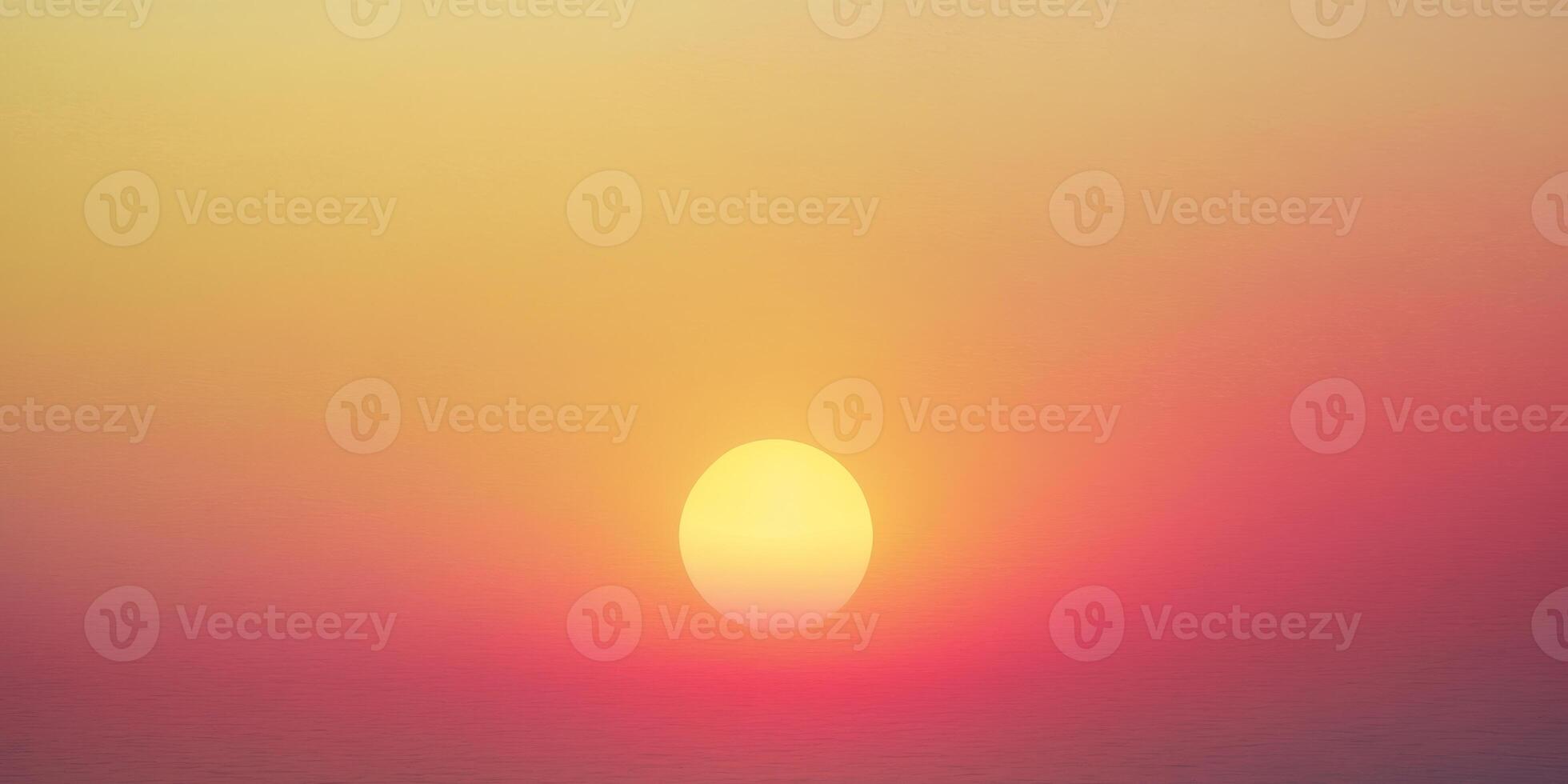 Gradient Background of Yellow and Red Hues Warm Sunrise Transition. photo