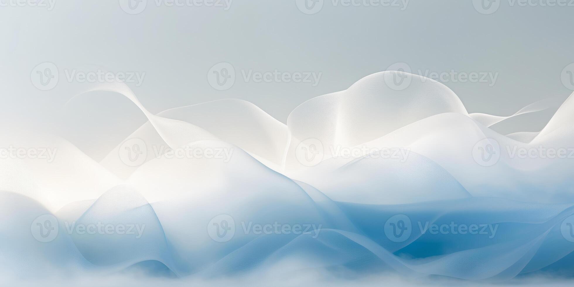 Abstract Soft Blue and White Gradients Gentle Light Diffusion Tranquil Atmosphere Background photo