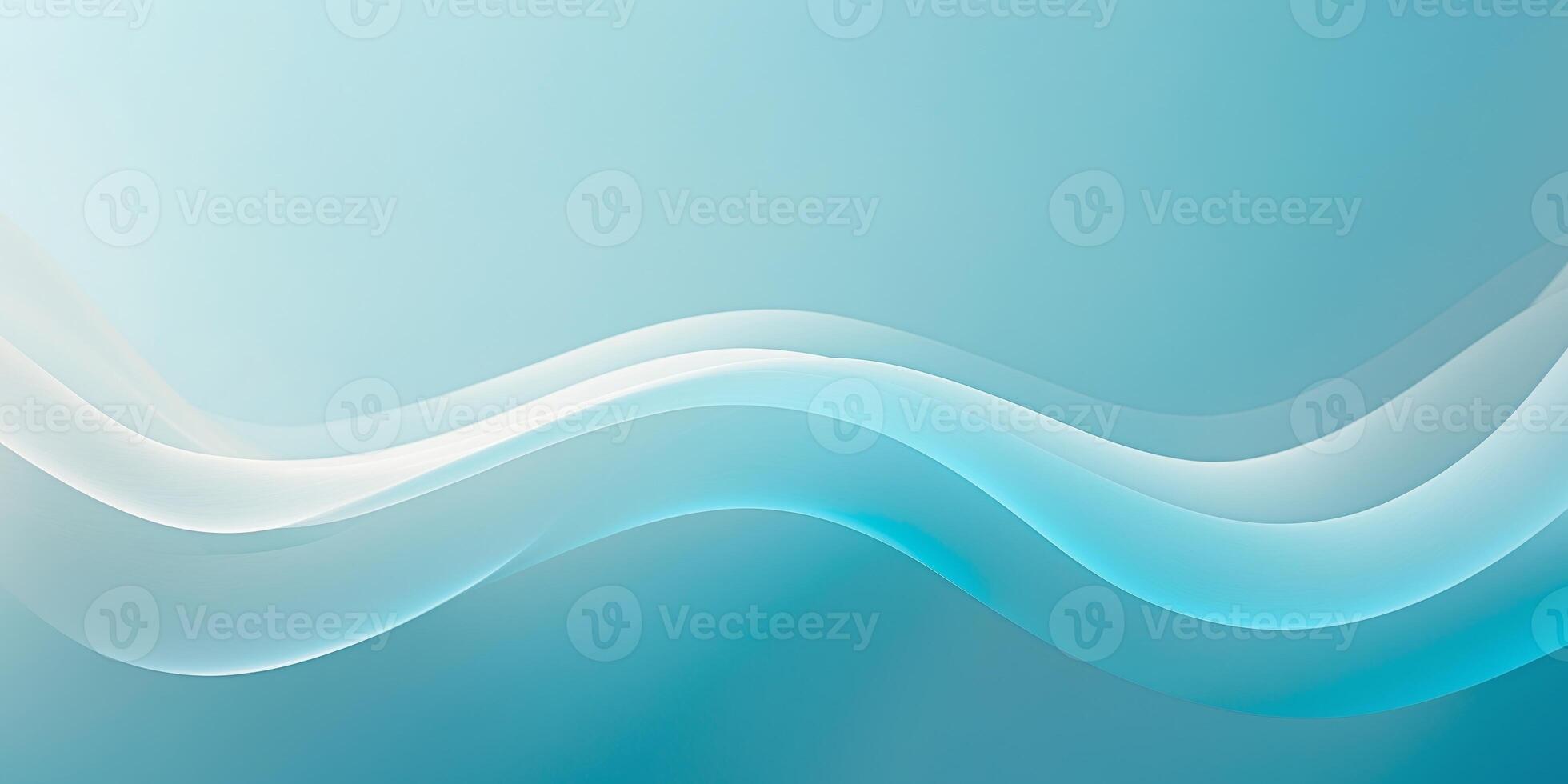 Abstract Blue Background with Flowing Light Waves and Gradient Effect photo