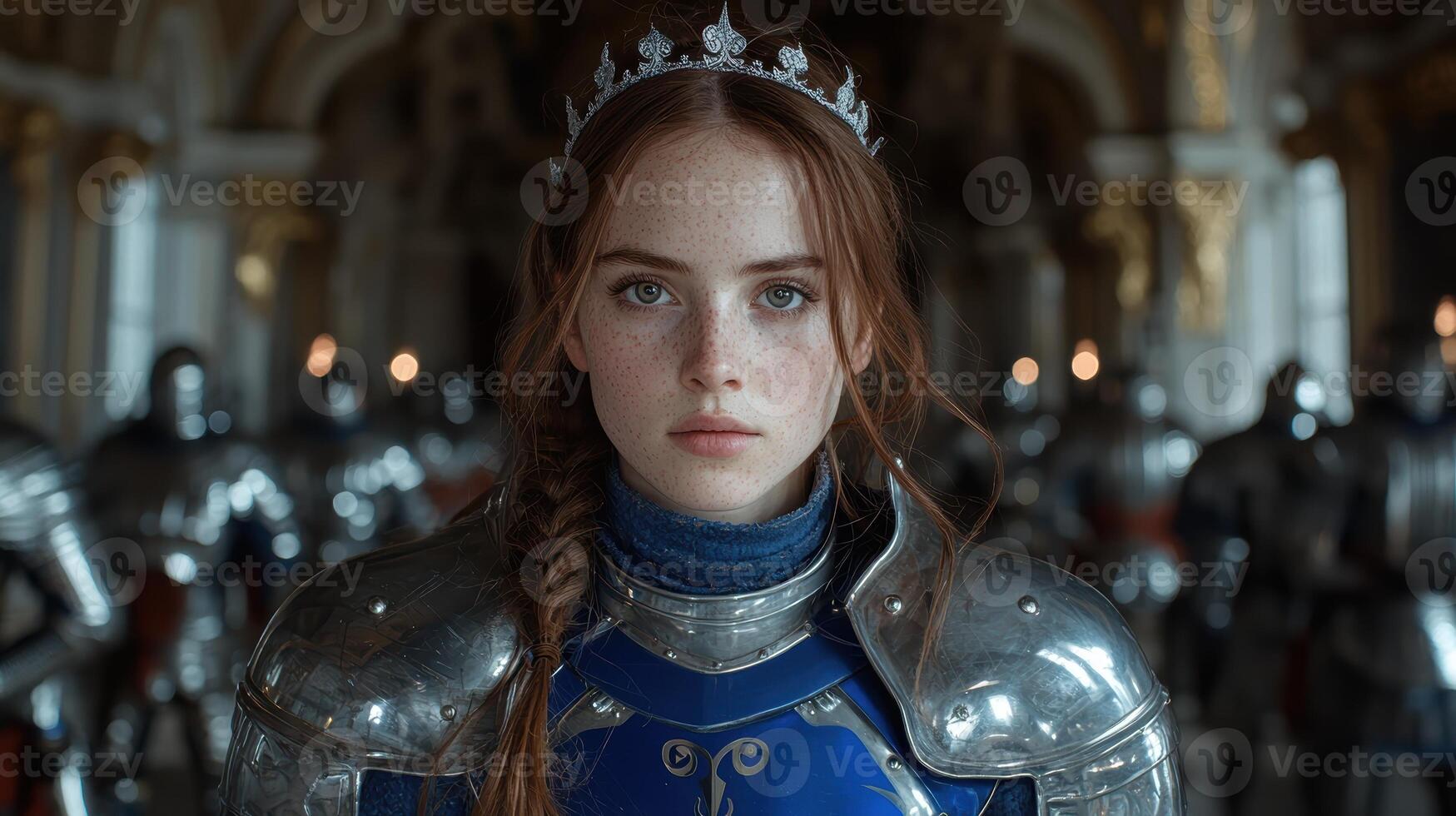 Young princess in shining armor photo