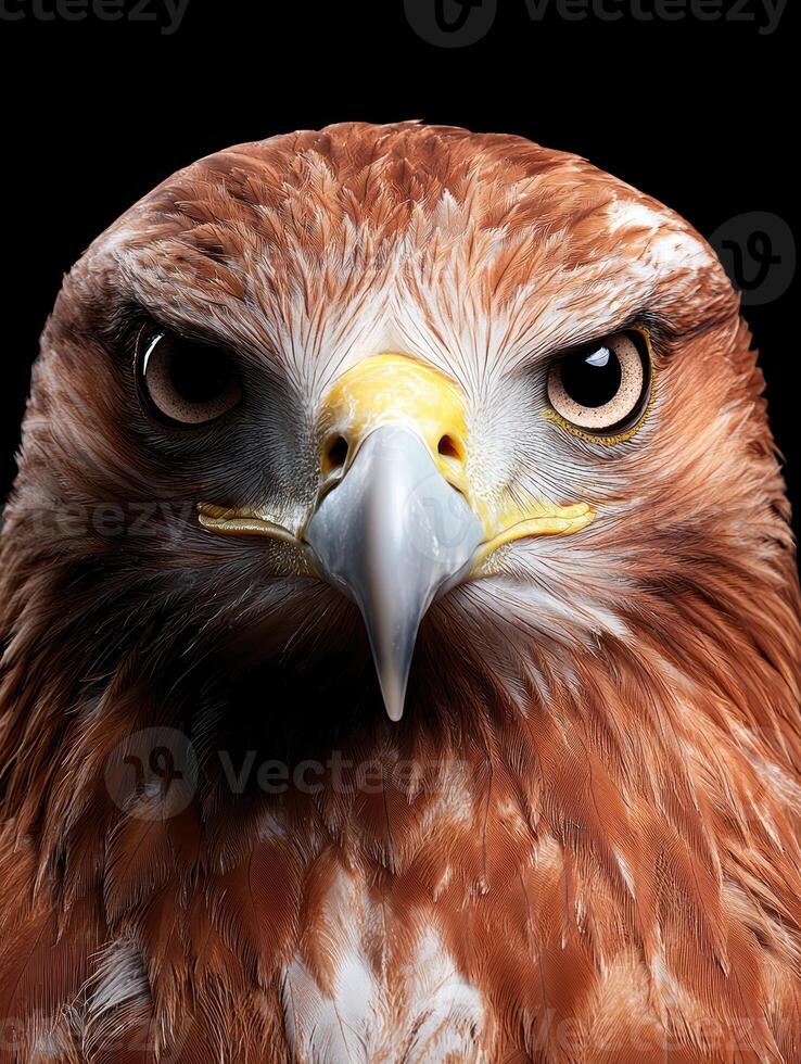 Close up of a majestic eagles intense gaze photo