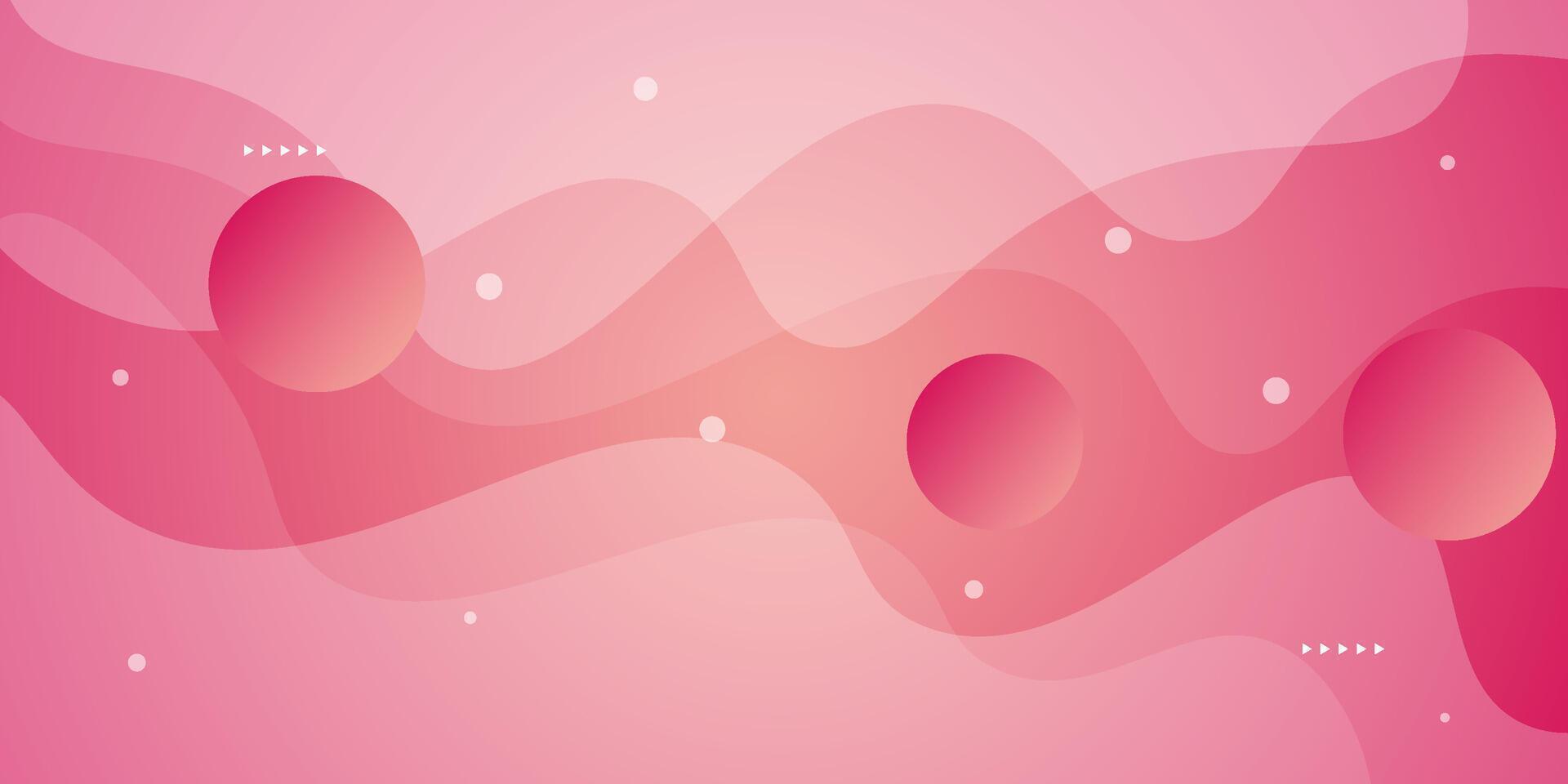 Modern wavy pink textured background design in 3D style with dynamic pink color. EPS10 vector