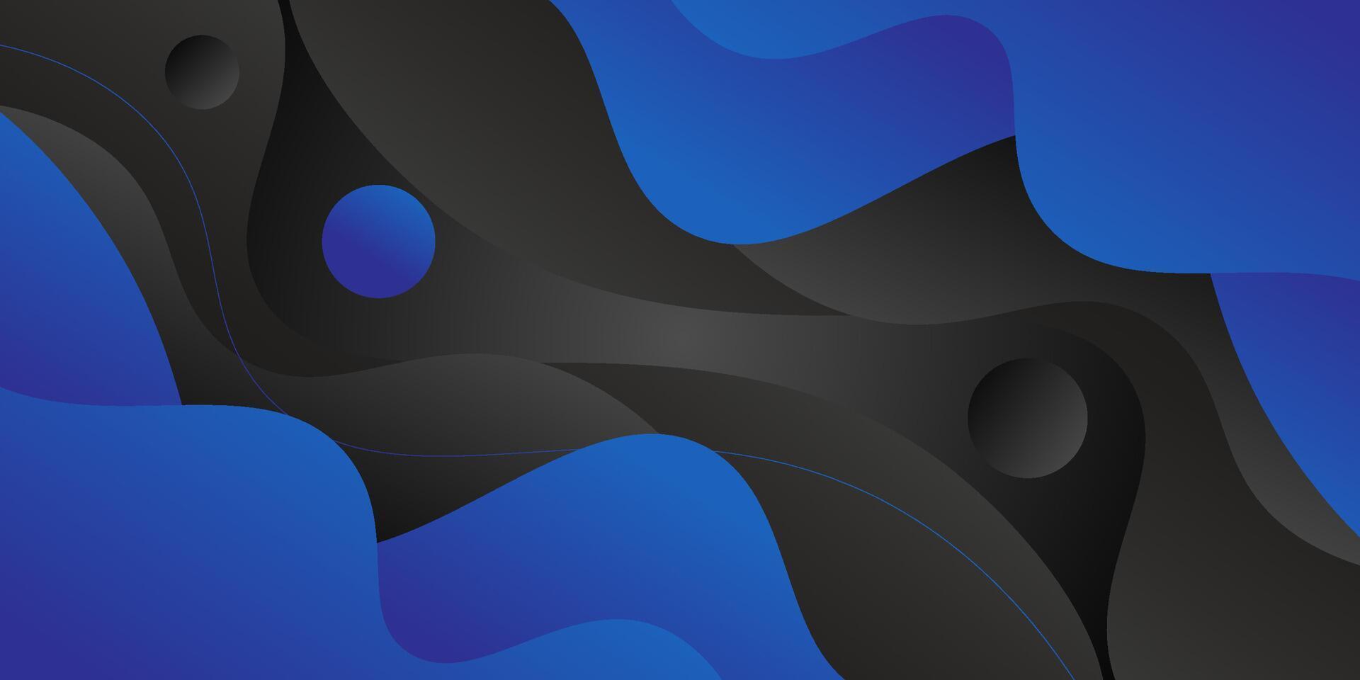 Abstract 3D wave art background design with blue and grey combination for design. Eps10 vector