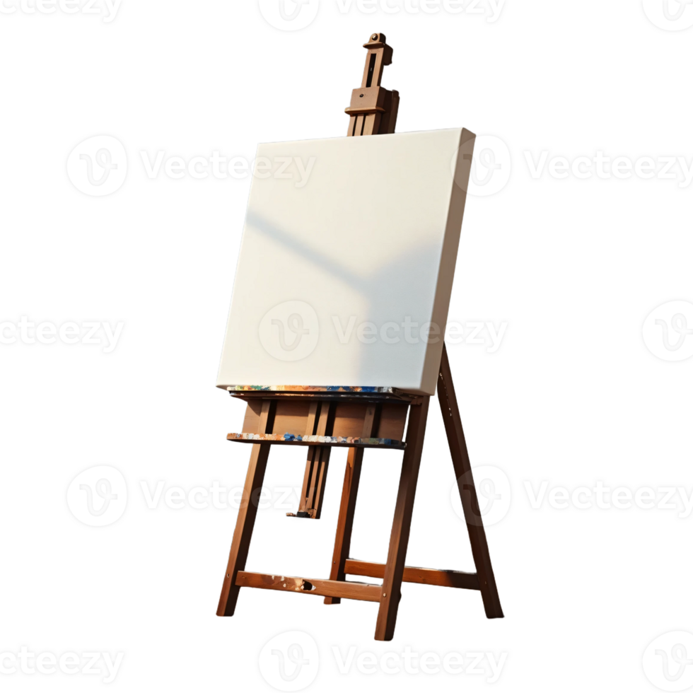 An easel with a white board on it png