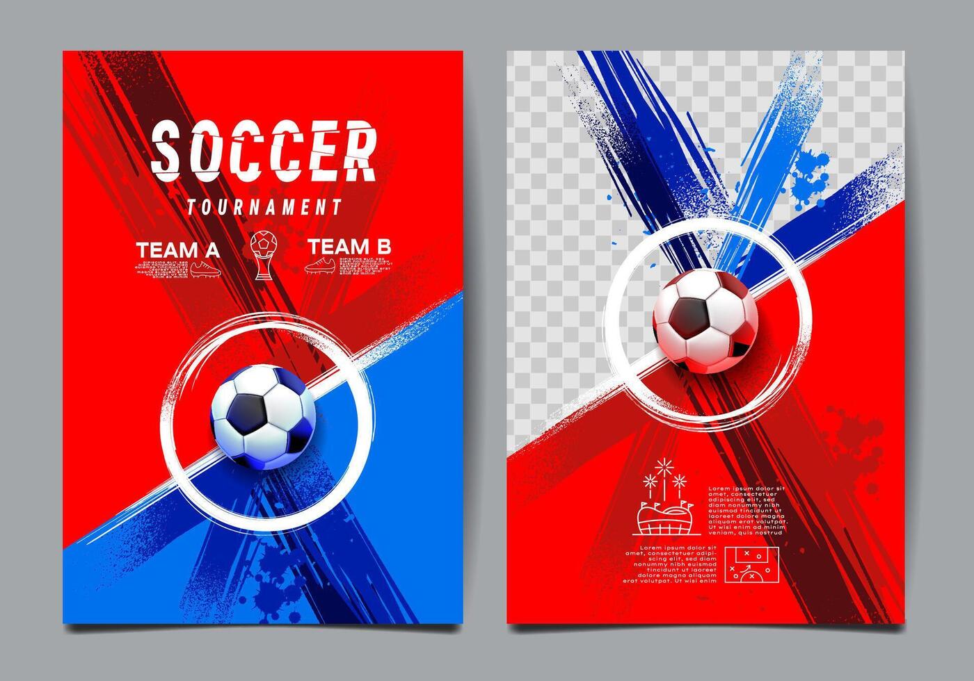 fútbol torneo, postertemplate , fútbol americano partido , diseño diseño vector